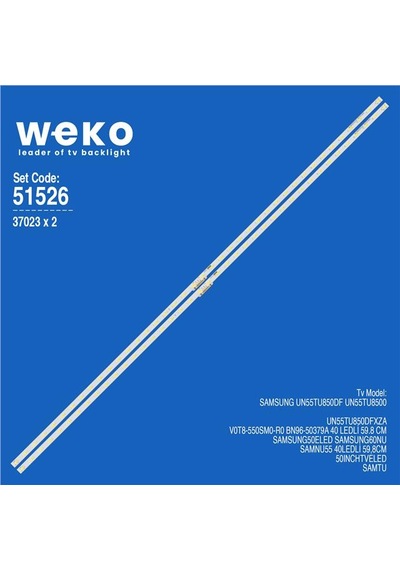 Samsung Uyumlu Un55tu8500 55'' 2 Adet Tv Led Bar Seri 1 Tvnizi Açıp İçindeki Led Barla Birebir Aynısı Olduğunu Görmeden Almayınız. Sonrasında İade Almamaktayız.