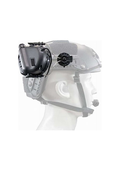 Earmor Kulaklıklar İçin Arc Kask Montaj Adaptörü Bir Çift Siyah