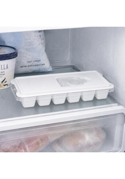Buz Kalıbı Sert Plastik Gövdeli Pipetli Su Şişesi 500 Ml Beyaz Diğer