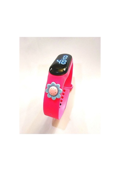 Dijital Dokunmatik Led Ekran Su Geçirmez Figürlü Çocuk Kol Saati Pembe1 - 624169648