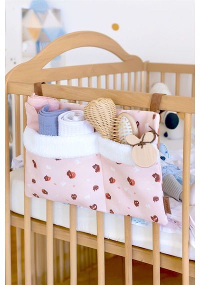 Pratik Askılı Organizer Bebek Arabası Beşik Kenar Fluffy Organizer Ada