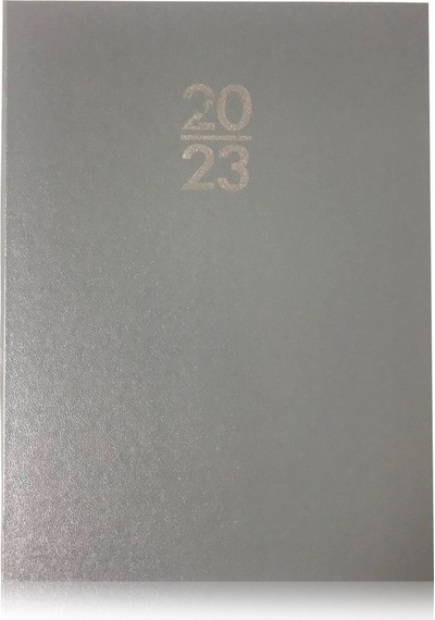 2023 Gizli Spiralli Günlük Ajanda 17x24 Gri