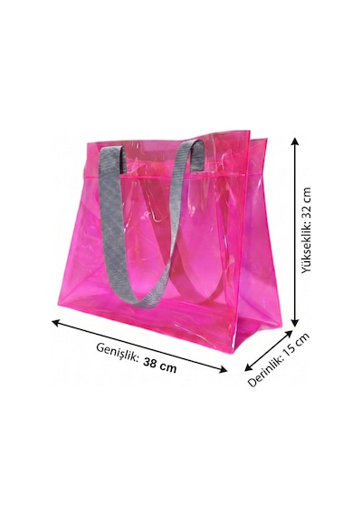 Rm Promosyon R&m Promosyon Su Geçirmez Şeffaf Pvc Kadın Plaj Ve Omuz Çantası - Pembe 3 Farklı Renkli Sap Seçeneği Pembe - Gri Sap Pembe - Gri Sap Rm Promosyon R&m Promosyon Su Geçirmez Şeffaf Pvc Kadın Plaj Ve Omuz Çantası - Pembe 3 Farklı Renkli Sap Seçeneği Pembe - Gri Sap Pembe - Gri Sap