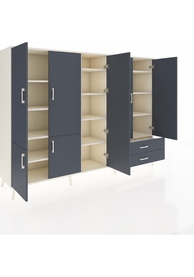 Hyperion Dolap 12 Raflı 2 Çekmeceli 7 Kapaklı 220x44x163 Aytaşı-a Aytaşı-antrasit Hyperion Dolap 12 Raflı 2 Çekmeceli 7 Kapaklı 220x44x163 Aytaşı-a Aytaşı-antrasit