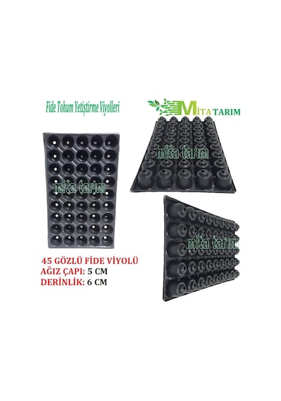 45 Gözlü Fide Viyol, 20 Adet Fidelik, Üretim Saksısı (393855199)