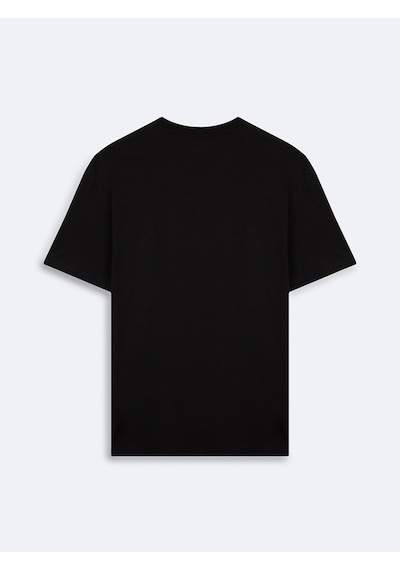 LTB Minimal Baskılı Siyah T-shırt