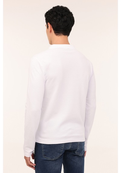 Kinetix Mb Sn329 Ukol Polo 4pr Beyaz Erkek Uzun Kol T-shirt 000000000101895357 Beyaz