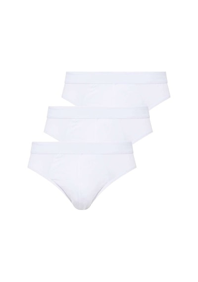 U.S. Polo Assn. Erkek Beyaz 3 Lü Slip Külot 83057 Beyaz