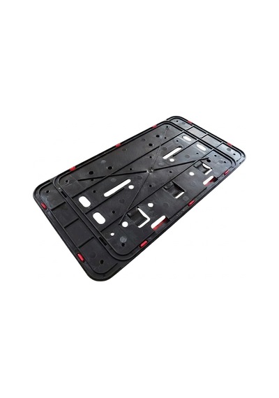 Çerçeveli Dikdörtgen Plakalık Plaka Altlığı Kırmızı 26x17cm 1 Adet