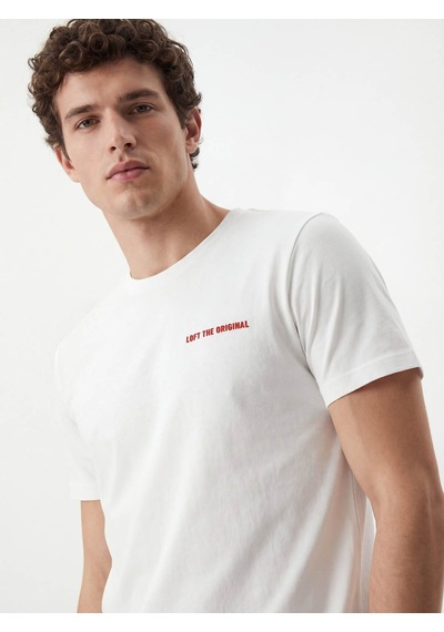 LOFT Regular Fit Erkek Tshirt K.kol Lf2041564 Q1.v1 Beyaz