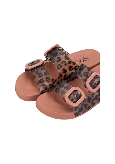 İgor Igor S10336-381 Habana Brillo Leo Kadın Terlik Leopar