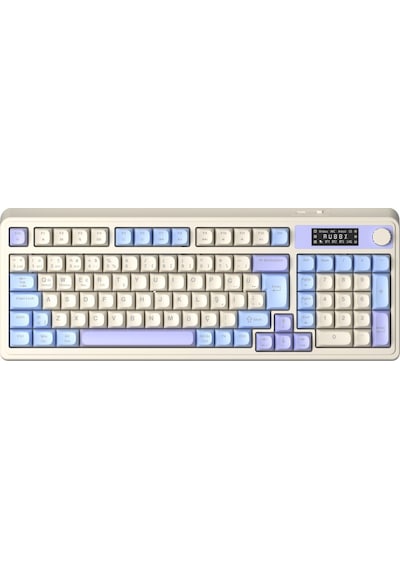 Aula S99 Pro Retro Rgb Gaming Bluetooth 2.4ghz Type-c 3 Mod Kablosuz Makrolu Türkçe Q Oyuncu Klavye Mavi 75645672