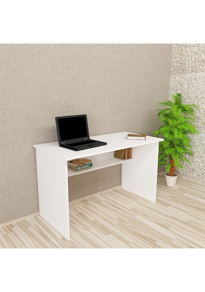 Kalenderdekor1 Kalender Dekor Ellen 120 Cm Çalışma Masası Beyaz
