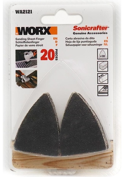 Worx Wa2121 Çok Amaçlı Raspalama Makinası İçin 34x34mm 20adet 80kum Cırtlı Universal Parmak Zımpara Kâğıdı Fr Wa2121