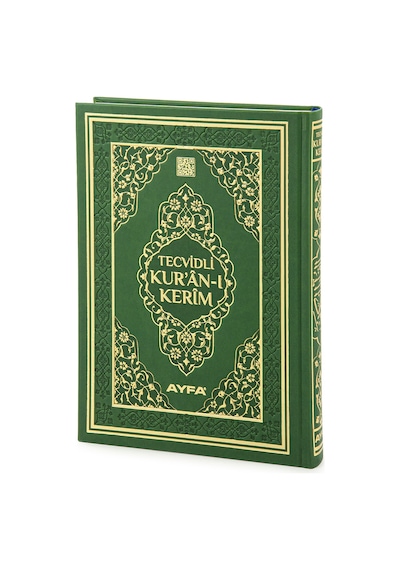 Tecvidli Kuranı Kerim - Termo Deri - Orta Boy - Yeşil Renkli - Ayfa Yayınevi - Bilgisayar Hatlı