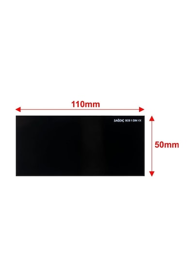 Cs-313 Kaynak Maske Camı Siyah 50x110 Mm No:13