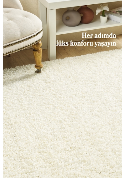 Modern Desensiz Krem Halı Salon Halısı Oturma Odası Halısı Çocuk Halısı Yumuşak Özel Ölçü Halı Krem