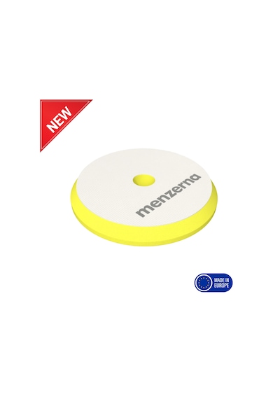 Menzerna Rotary Ve Orbital Uyumlu İnce Pasta Süngeri 130/150mm - Sarı Orta Çizik Giderici Ped