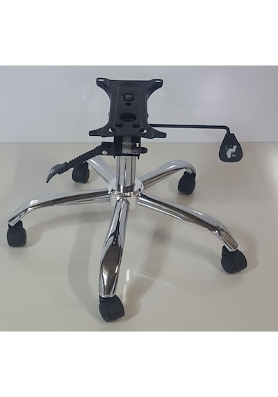 Kamusalmarket Yıldız Ayak+Teker+Krom Piston Ve Çift Kollu Mekanizma