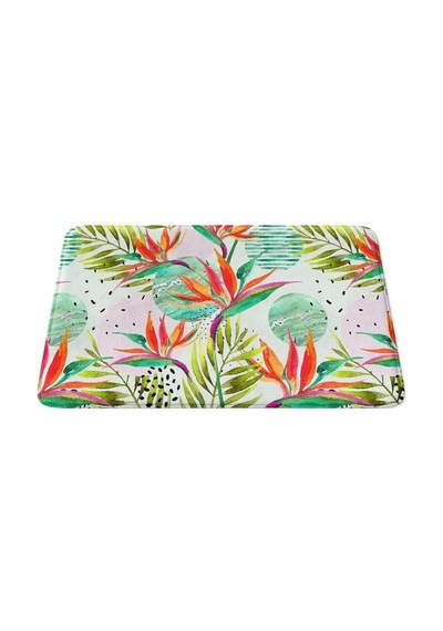 Buççin Online Mağaza Mikrofiber Banyo Paspası, Kaymaz Taban, Makinede Yıkanabilir, Banyo Halısı Polyester Orta 6 - 12 Mm Çok Renkli