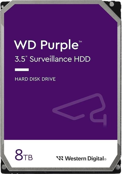 8 Tb Wd 3.5 Purple Sata3 5640rpm 256mb 7/24 Guvenlık Wd85purz 3 Yıl Resmı Dıst Garantılı