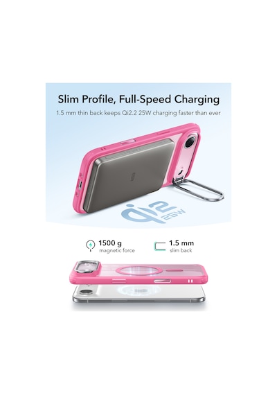 Esr Apple Uyumlu iPhone 17 Air Classic Hybrid Magsafe Standlı Kılıf - Kamera Kontrol Buton - Buzlu Pembe Buzlu Pembe Esr Apple Uyumlu iPhone 17 Air Classic Hybrid Magsafe Standlı Kılıf - Kamera Kontrol Buton - Buzlu Pembe Buzlu Pembe