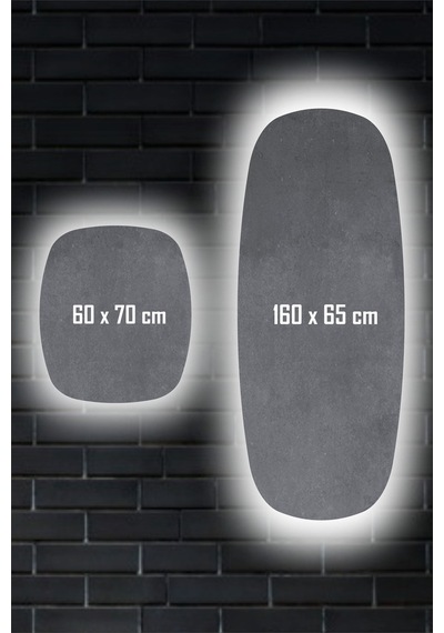 Led Işıklı Banyo Aynası Ve Boy Aynası Ikili Takım Beyaz