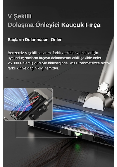 Uwant V500 Dikey Şarjlı Süpürge