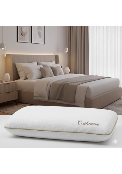 Tago Home Kaşmir Visco Ortopedik Yastık 60x40x15 Cm Beyaz