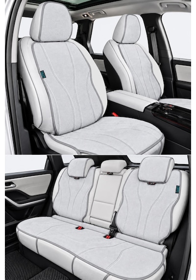 Bod Citroen C5 Aircross Oto Koltuk Koruyucu Kılıf 2026-sonrası Latmos Serisi Gri