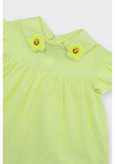 Kız Bebek Aplike Yakalı Sarı Bluz 3886814 2411GB57001