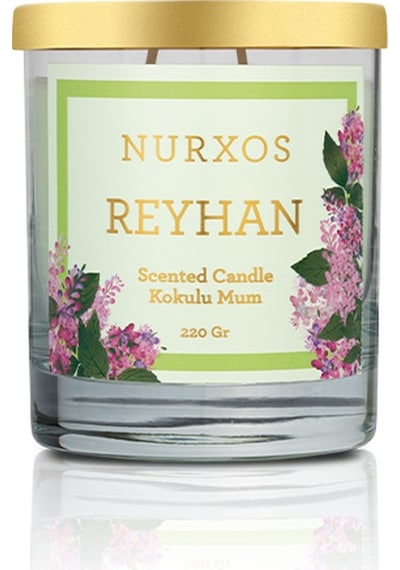 Nurxos 9680 Reyhan Kutulu 2 Adet Kokulu Mum+freshener Oda Spreyi