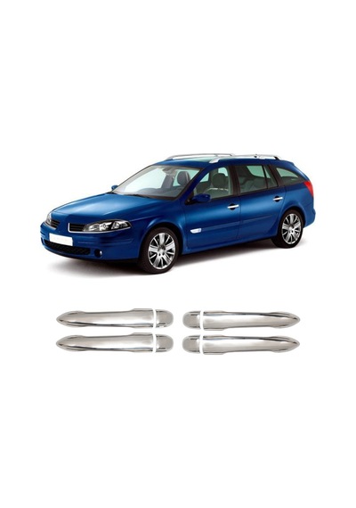 Renault Laguna 2 Uyumlu 2003-2008 Krom Kapı Kolu 4 Kapı Paslanmaz Çelik