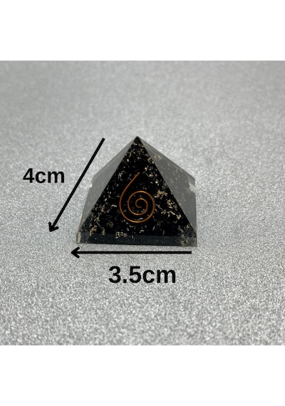 Shungite Orgonit Piramit 4x3.5 Cm 35 Gr