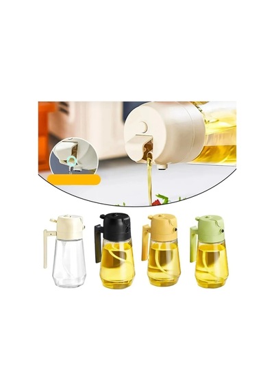 Püskürtmeli Sprey Yağdanlık Cam Şişe 450ml Airfryer Sprey Yağdanlık Mutfak Düzenleyici Beyaz Diğer
