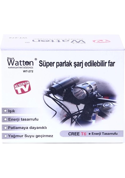 Black Wt-272-profesyonel Bisiklet Lambası 1