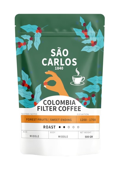 Colombia Filtre Kahve 500 Gr Colombia Medellin Single Origin Çekirdek