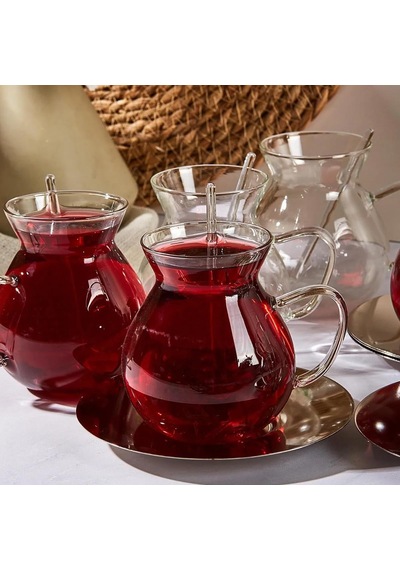 Keyf-i Ala 18 Parça Çay Bardağı Seti 200 Ml Çok Renkli