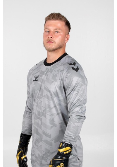 Hummel Line Kaleci Tek Üst Forma Gri