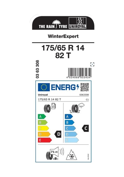 Uniroyal Wınter Expert 175/65r14 82t Kış Lastiği 2025