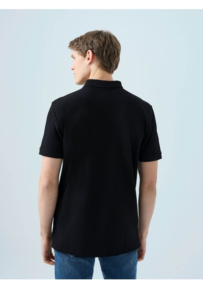 Loft Regular Fit Siyah Erkek Polo Yaka T-shirt Lf2036745 Loft Regular Fit Siyah Erkek Polo Yaka T-shirt Lf2036745