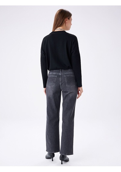 Faik Sönmez Straıght Fit Yıkama Efektli Jean Pantolon W27jpn003 Uw27jpn00312 Gri