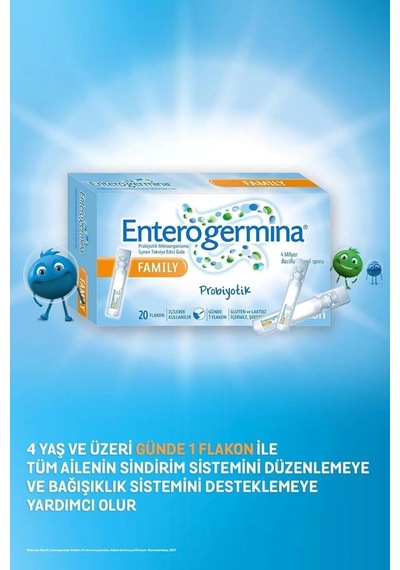 Aile 20 Flakon 4 Milyar Bacillus Clausii Sporu İçeren Probiyotik