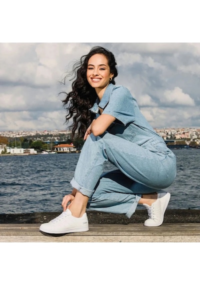 Jump 15306-15307 Beyaz Kadın Sneaker Günlük Spor Ayakkabı Beyaz