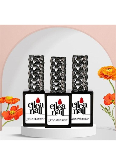 Ellea Nail 3'lü Simli Renk Kalıcı Oje Seti