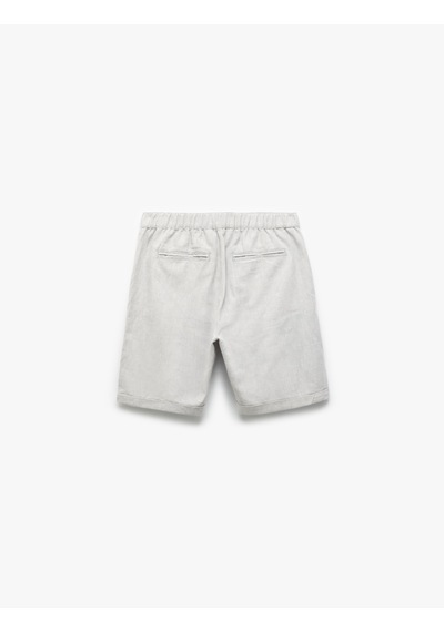 Koton Düğmeli Bermuda Cepli Katlamalı Paça Keten Pamuk Karışımlı Chino Şort Gri Desenli 5sam40015hw Gri Desenli Koton Düğmeli Bermuda Cepli Katlamalı Paça Keten Pamuk Karışımlı Chino Şort Gri Desenli 5sam40015hw Gri Desenli