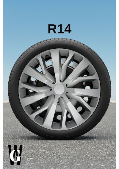 Ford Fiesta 14 İnç Jant Kapağı 4 Adet Gri G114