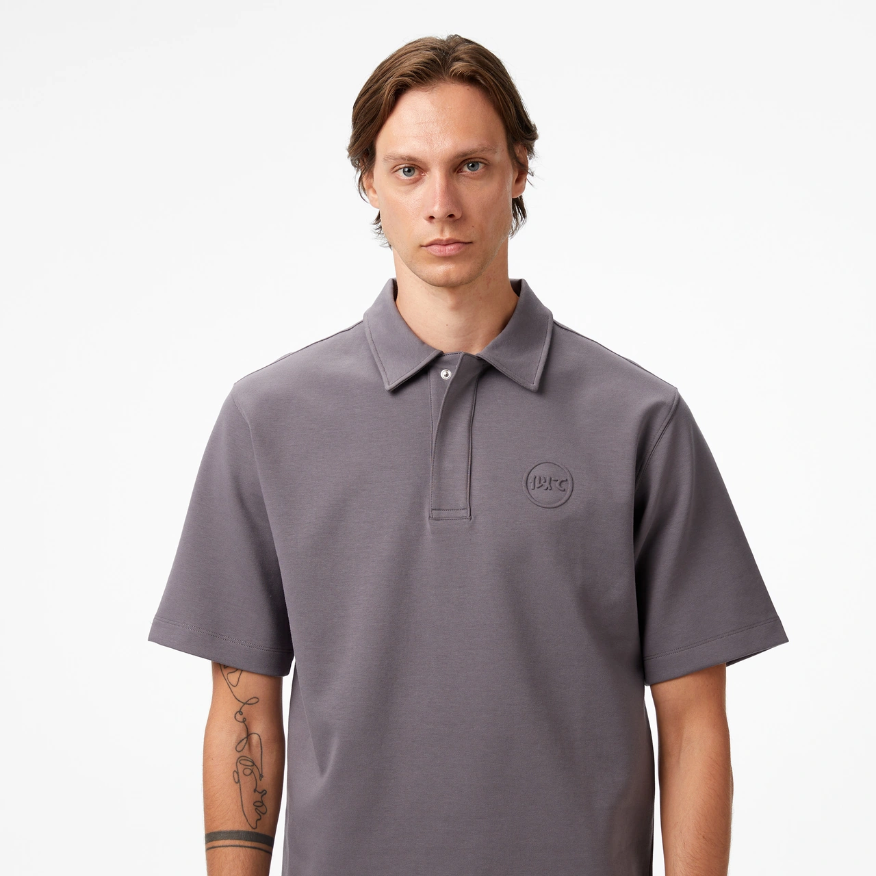 United4 Unıted4 Classic Erkek Gri Polo Zoku Gri