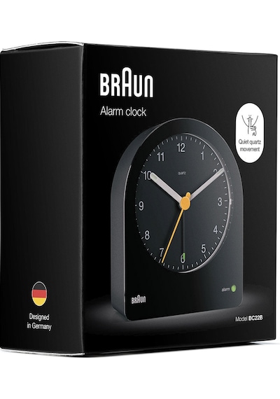 Braun Bc22b Siyah Klasik Analog Alarmlı Masa Saati Brn.bc22b