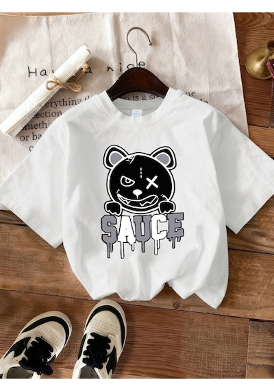 Noıssey Urban Pop Graphic Kadın Tişört Koleksiyonukod 5453 Beyaz